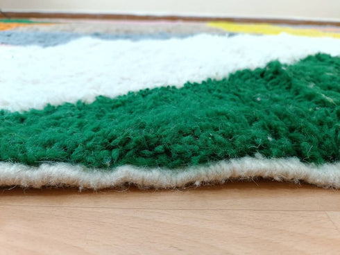 Authentic Handmade Moroccan Colorful Berber Rug – Beni Ourain